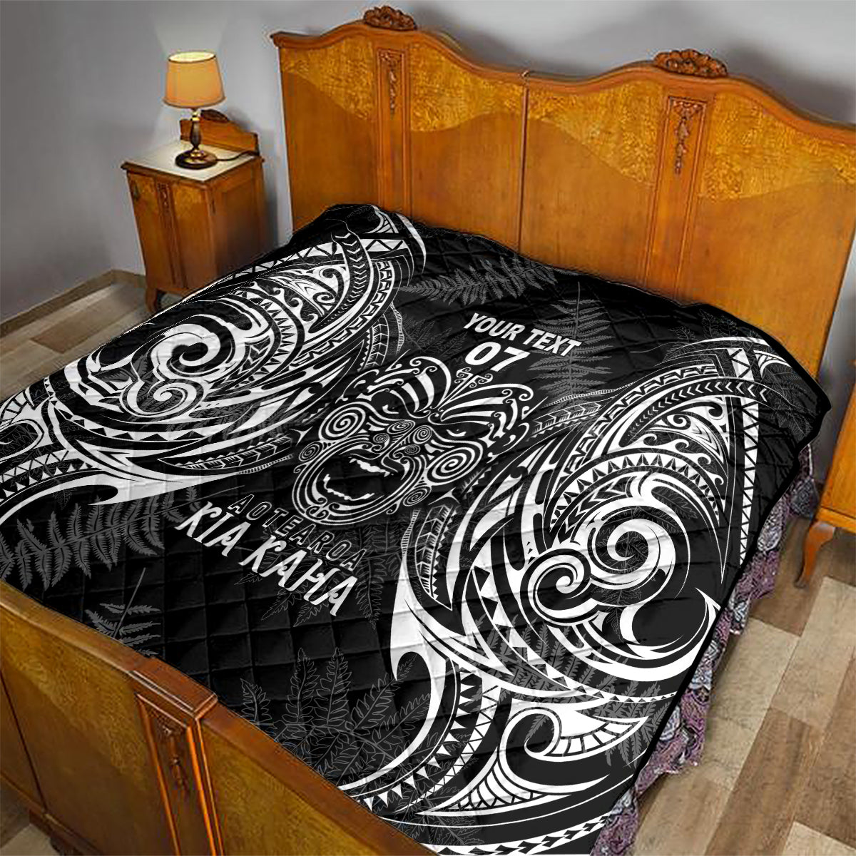 New Zealand Rugby Quilt 2023 World Cup Aotearoa Create History - Wonder Print Shop