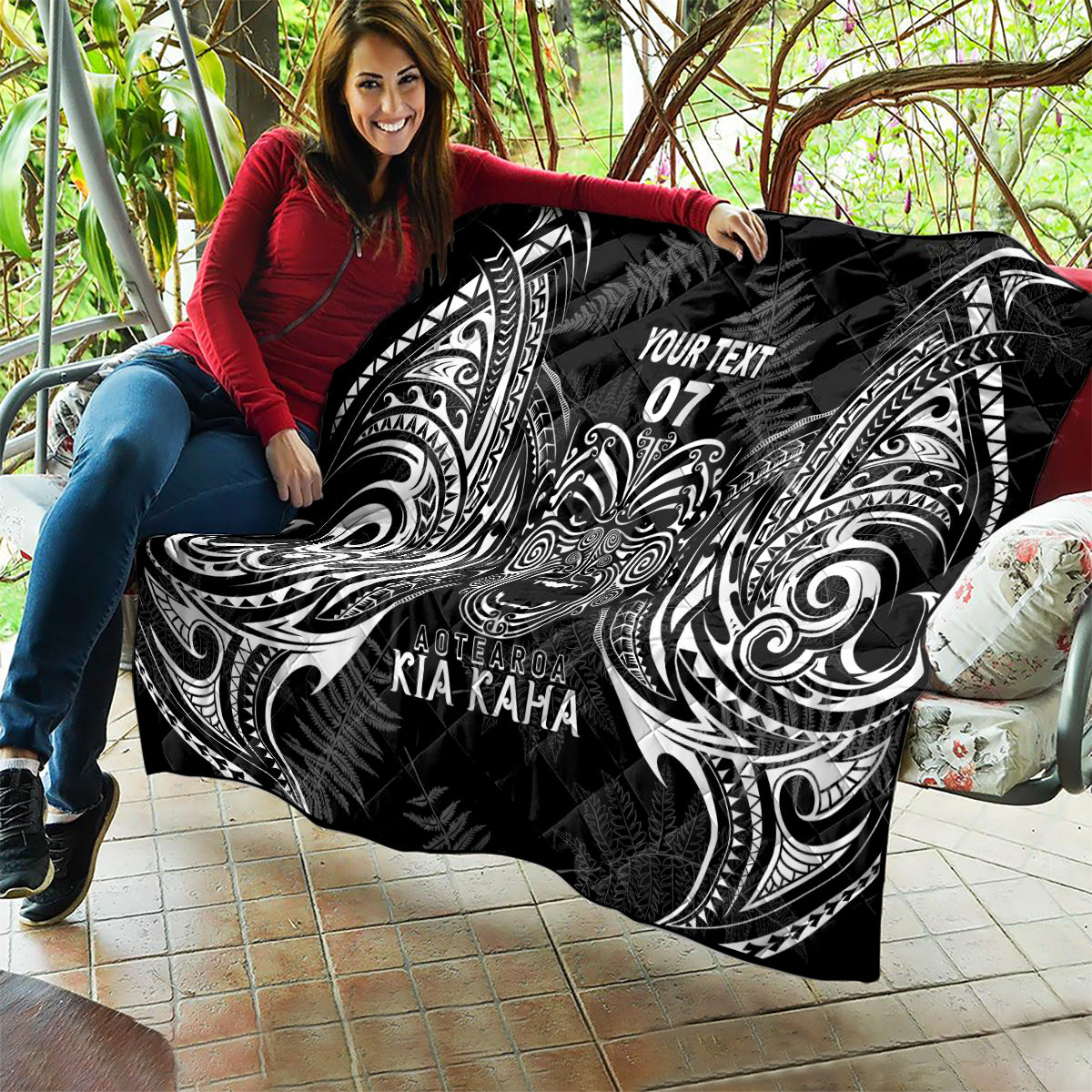New Zealand Rugby Quilt 2023 World Cup Aotearoa Create History - Wonder Print Shop