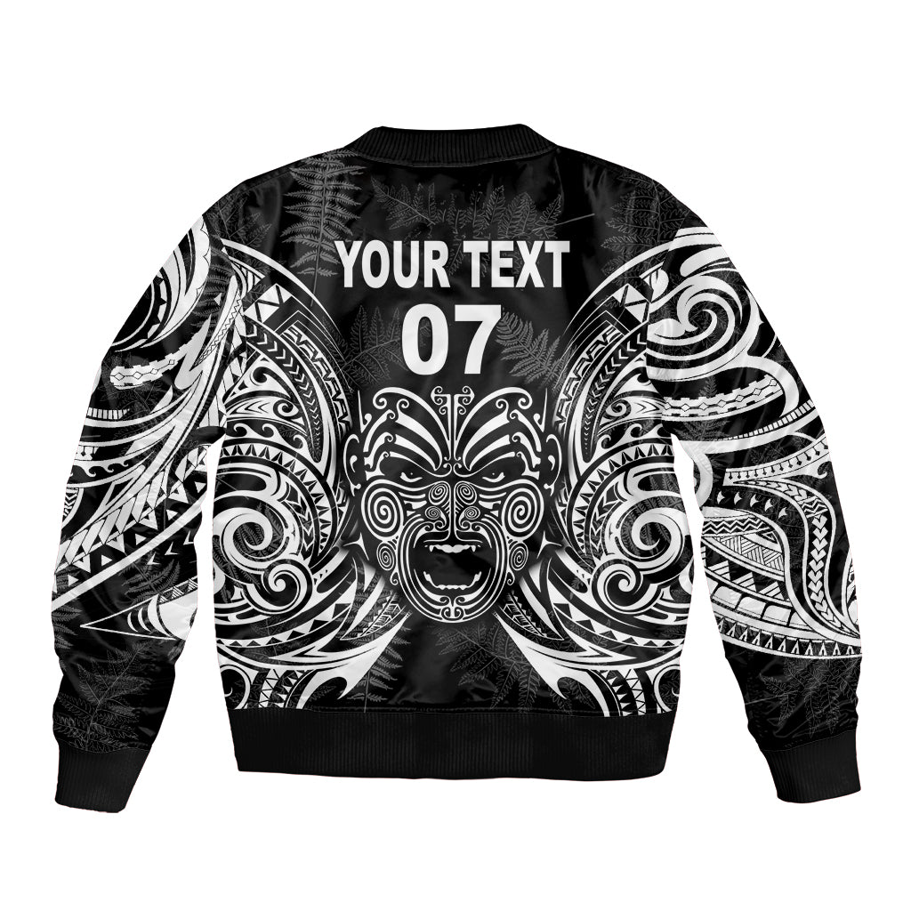 New Zealand Rugby Sleeve Zip Bomber Jacket 2023 World Cup Aotearoa Create History - Wonder Print Shop