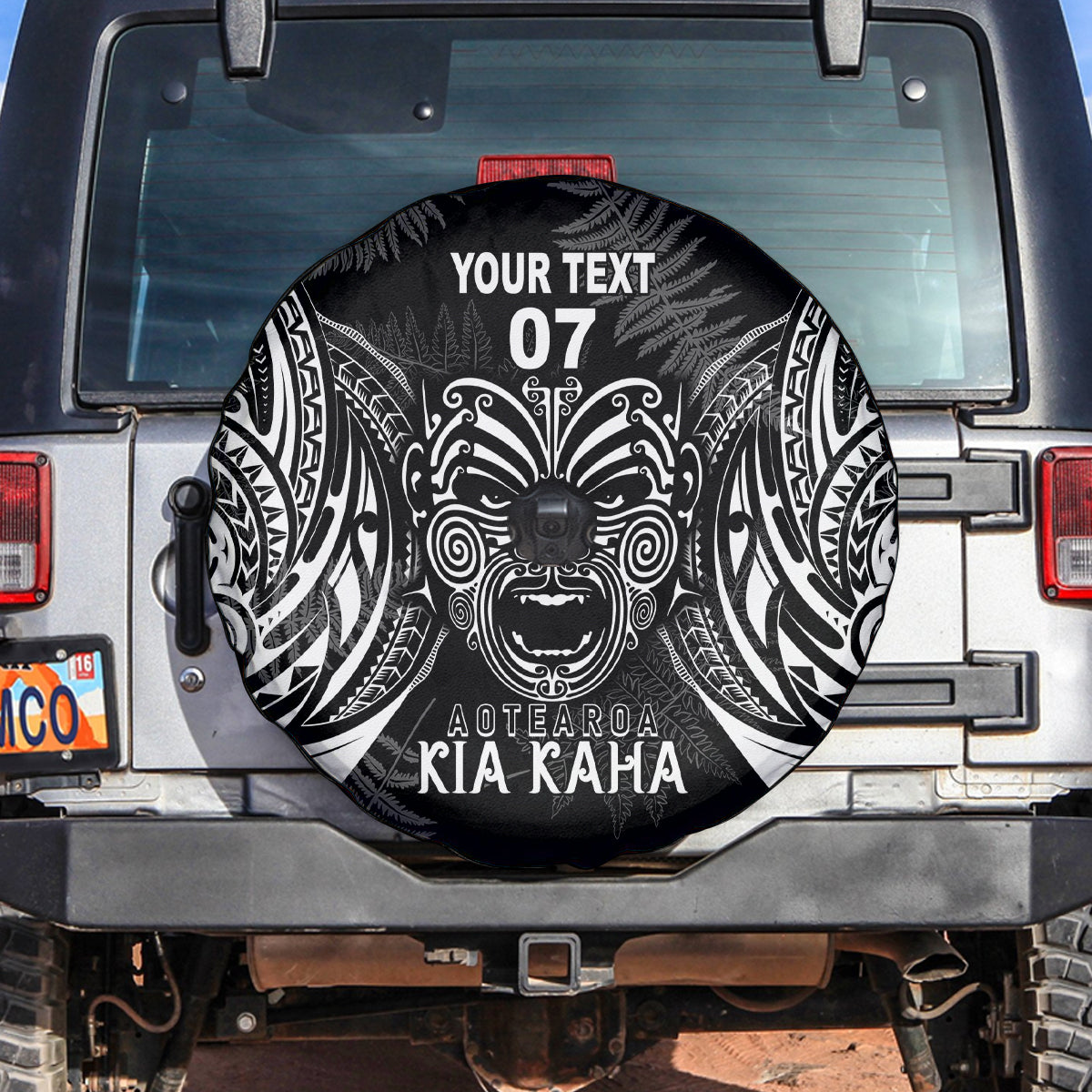 New Zealand Rugby Spare Tire Cover 2023 World Cup Aotearoa Create History - Wonder Print Shop