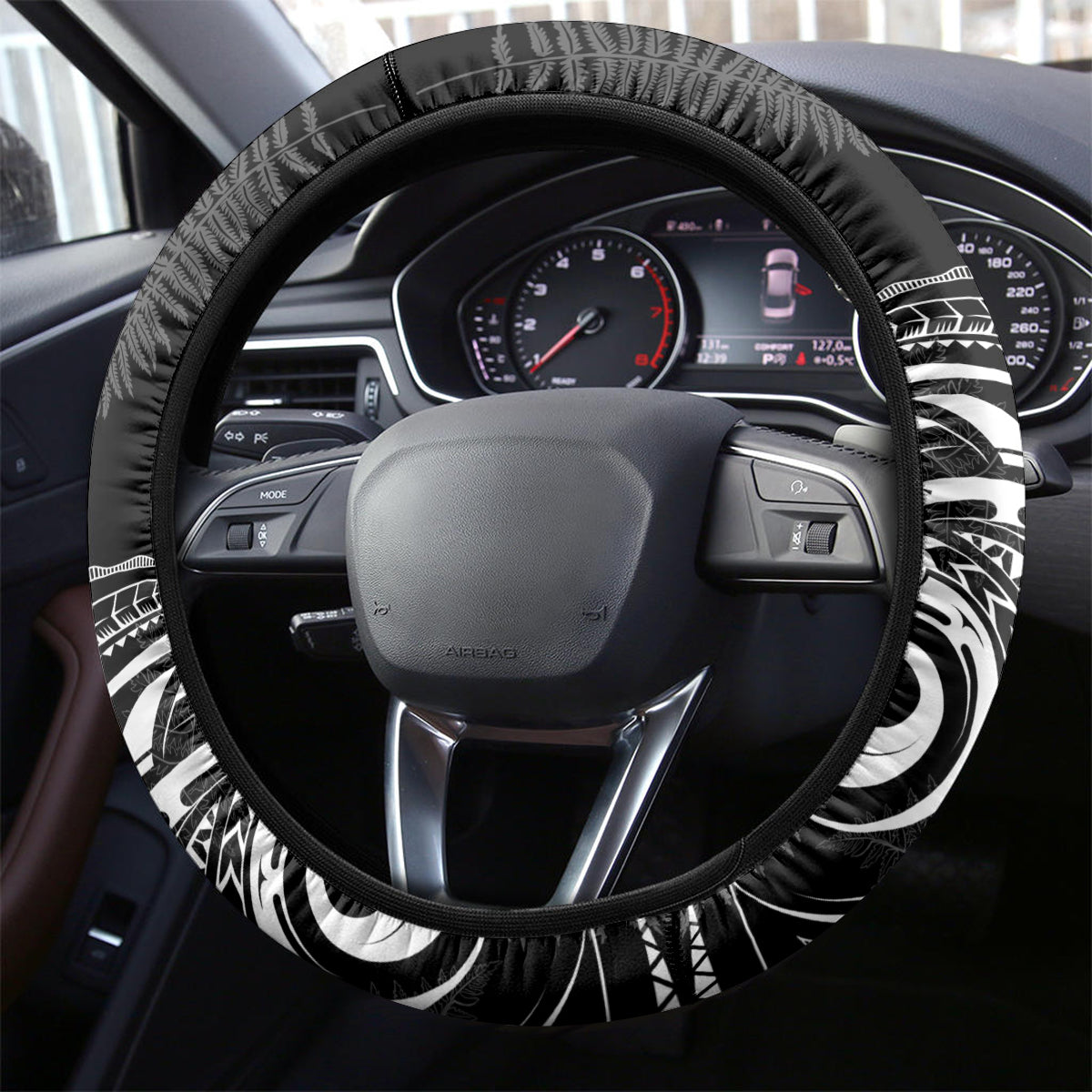 New Zealand Rugby Steering Wheel Cover 2023 World Cup Aotearoa Create History - Wonder Print Shop
