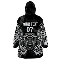 New Zealand Rugby Wearable Blanket Hoodie 2023 World Cup Aotearoa Create History - Wonder Print Shop