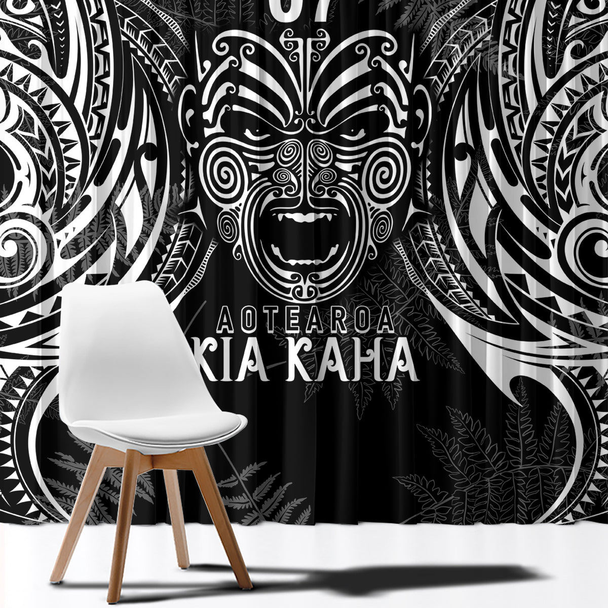 New Zealand Rugby Window Curtain 2023 World Cup Aotearoa Create History - Wonder Print Shop