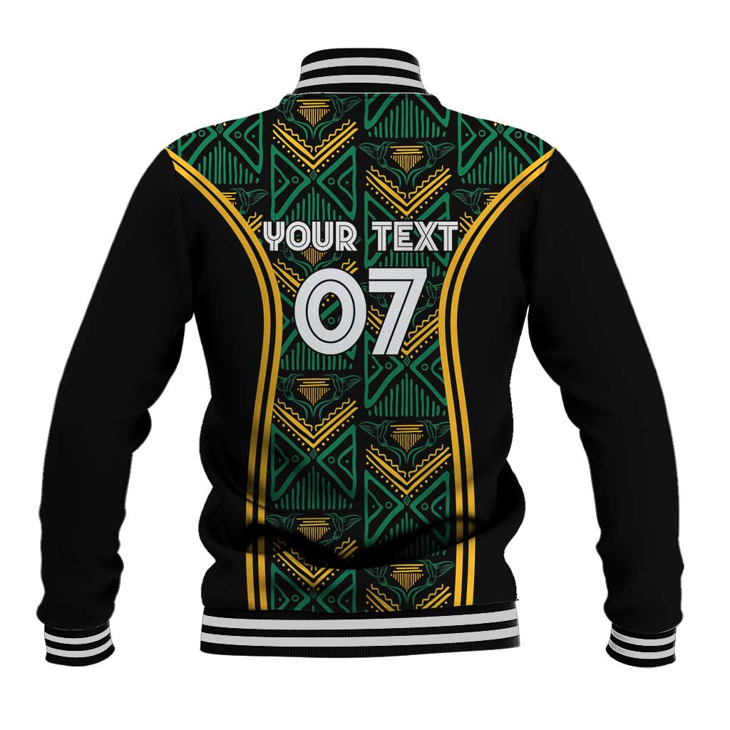 Jamaica Reggae Boyz Custom Baseball Jacket Ethnic Motifs LT7 - Wonder Print Shop