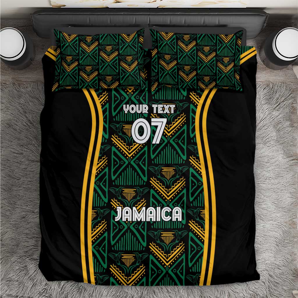 Jamaica Reggae Boyz Custom Bedding Set Ethnic Motifs LT7 - Wonder Print Shop