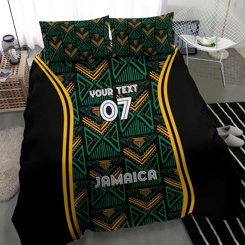 Jamaica Reggae Boyz Custom Bedding Set Ethnic Motifs LT7 - Wonder Print Shop