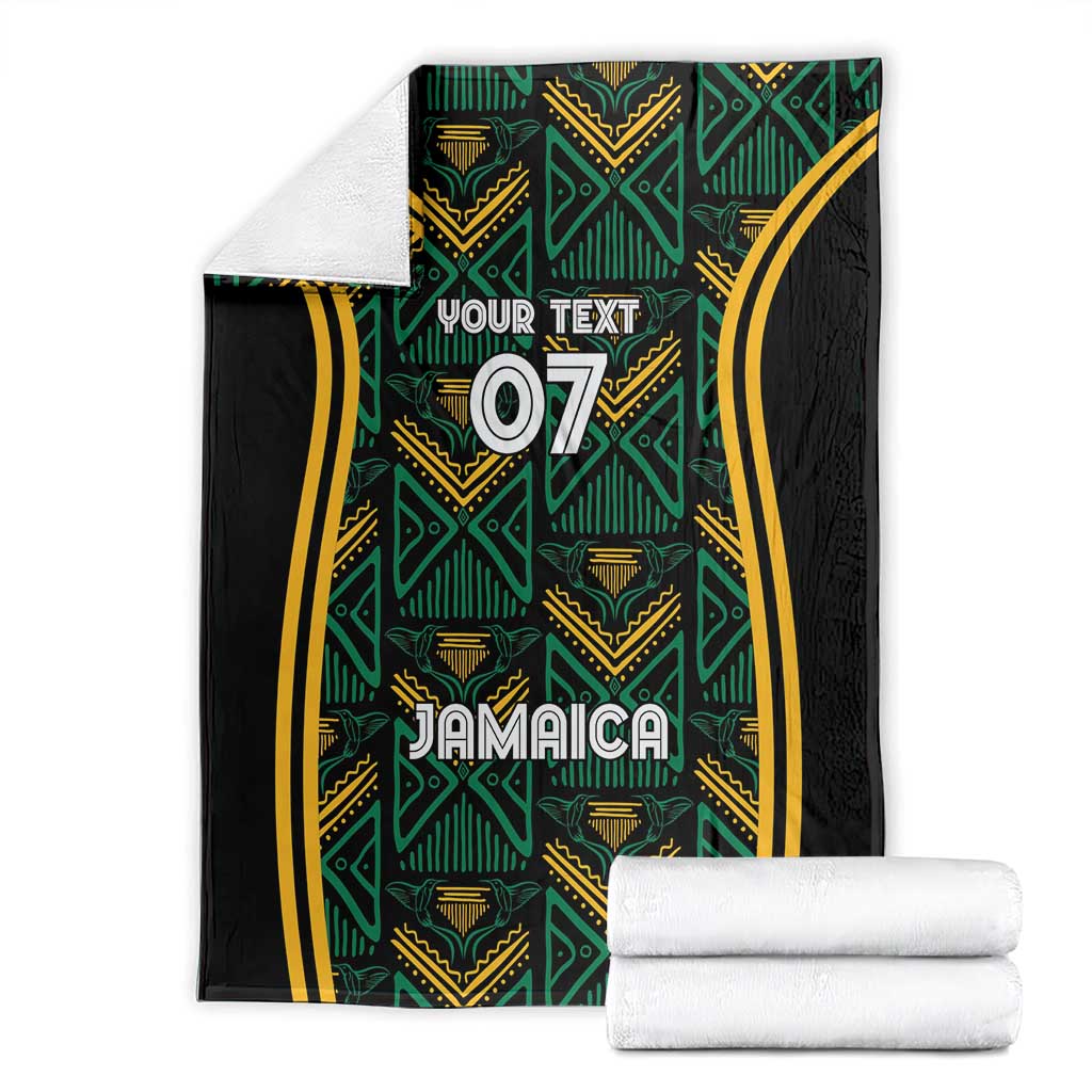 Jamaica Reggae Boyz Custom Blanket Ethnic Motifs