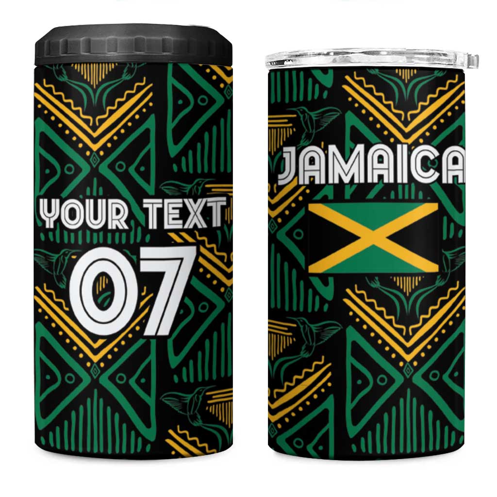 Jamaica Reggae Boyz Custom 4 in 1 Can Cooler Tumbler Ethnic Motifs LT7 - Wonder Print Shop