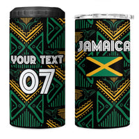 Jamaica Reggae Boyz Custom 4 in 1 Can Cooler Tumbler Ethnic Motifs LT7 - Wonder Print Shop