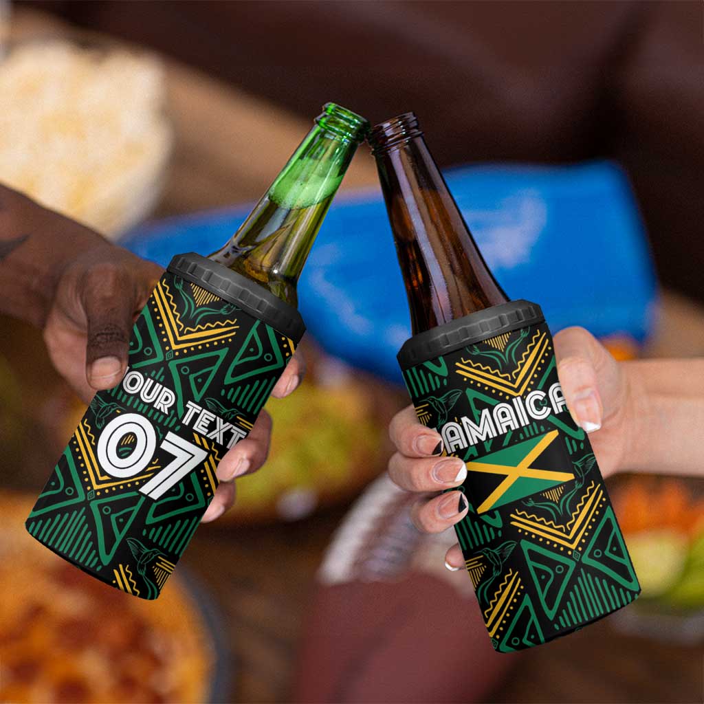 Jamaica Reggae Boyz Custom 4 in 1 Can Cooler Tumbler Ethnic Motifs LT7 - Wonder Print Shop