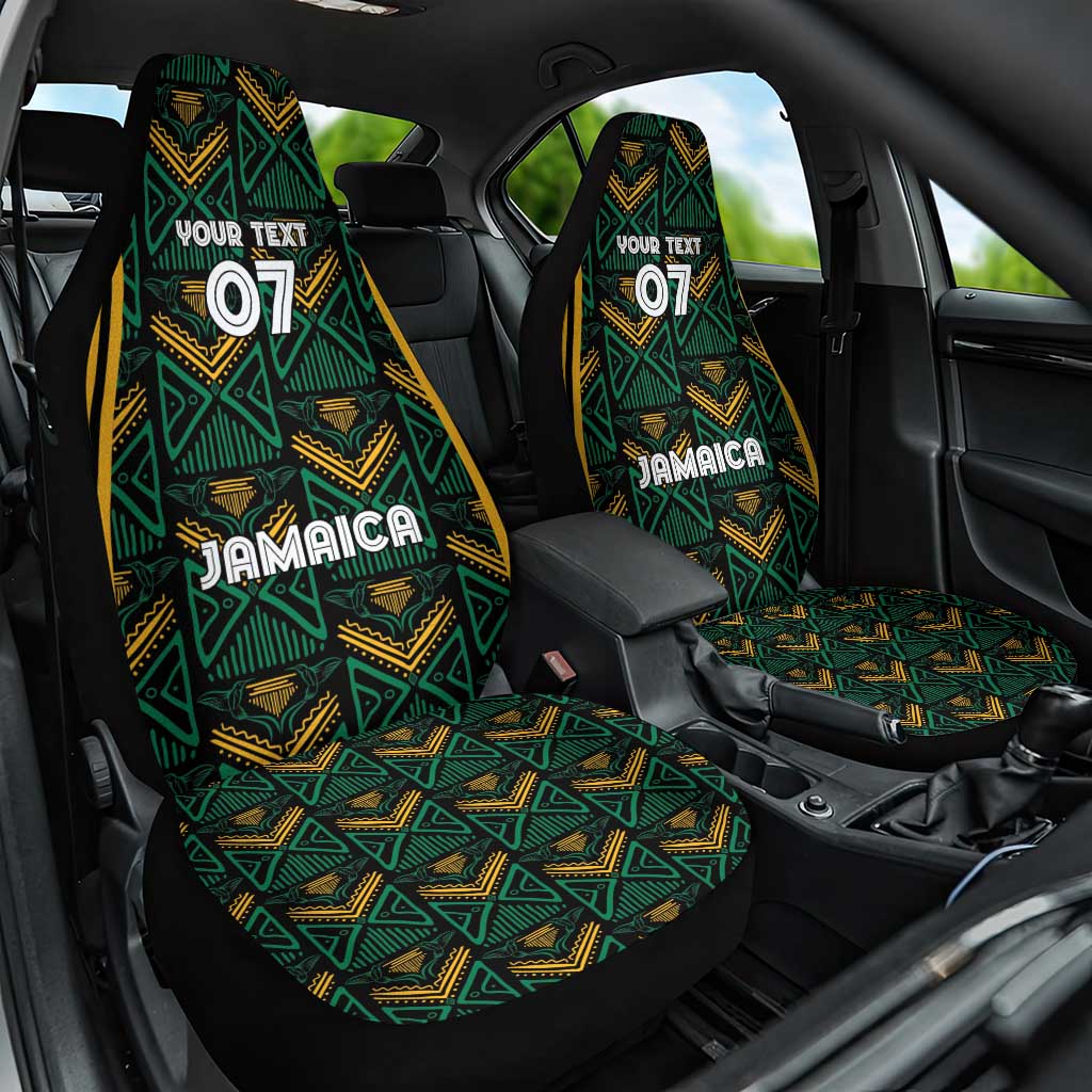 Jamaica Reggae Boyz Custom Car Seat Cover Ethnic Motifs LT7 - Wonder Print Shop