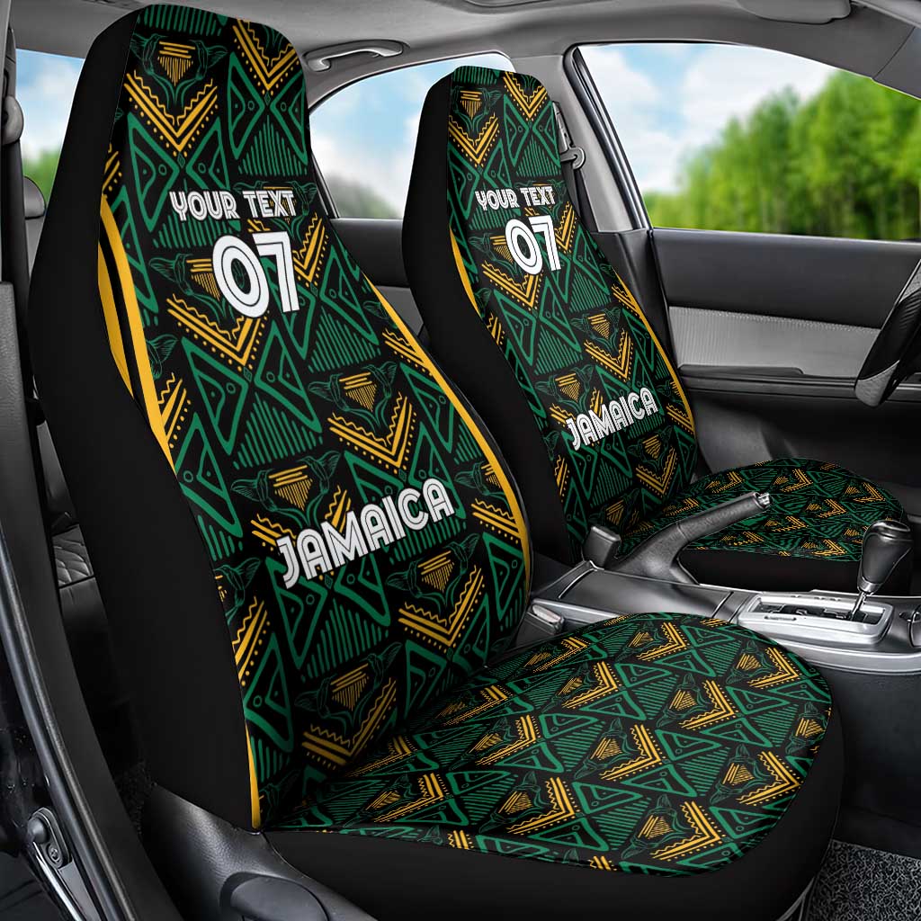 Jamaica Reggae Boyz Custom Car Seat Cover Ethnic Motifs LT7 - Wonder Print Shop