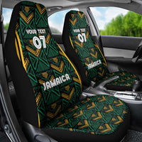 Jamaica Reggae Boyz Custom Car Seat Cover Ethnic Motifs LT7 - Wonder Print Shop