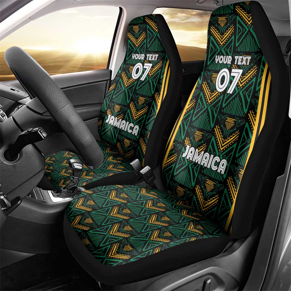 Jamaica Reggae Boyz Custom Car Seat Cover Ethnic Motifs LT7 - Wonder Print Shop