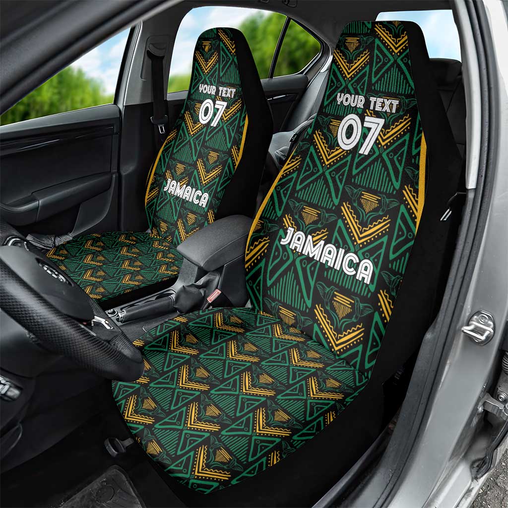 Jamaica Reggae Boyz Custom Car Seat Cover Ethnic Motifs LT7 - Wonder Print Shop