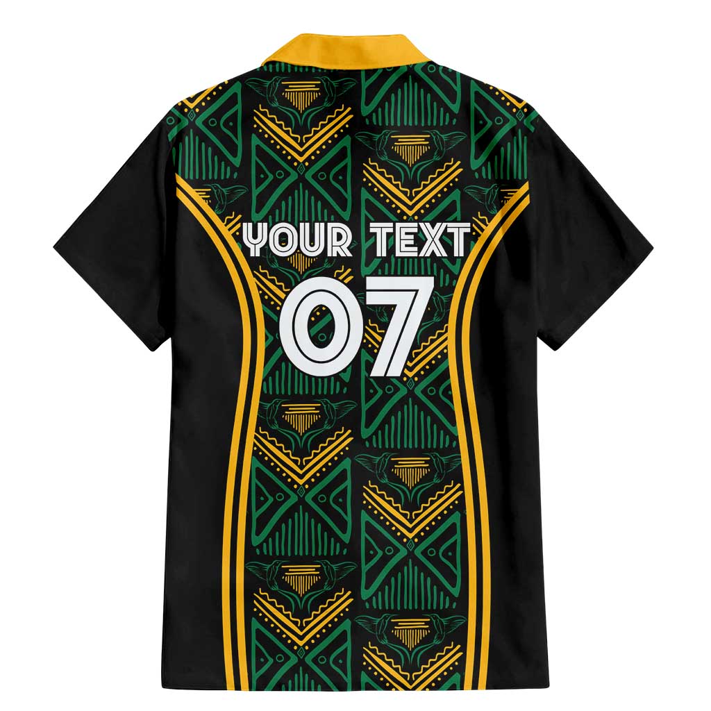 Jamaica Reggae Boyz Custom Family Matching Mermaid Dress and Hawaiian Shirt Ethnic Motifs LT7 - Wonder Print Shop
