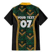 Jamaica Reggae Boyz Custom Family Matching Mermaid Dress and Hawaiian Shirt Ethnic Motifs LT7 - Wonder Print Shop