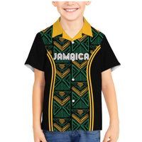 Jamaica Reggae Boyz Custom Family Matching Mermaid Dress and Hawaiian Shirt Ethnic Motifs LT7 - Wonder Print Shop