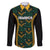 Jamaica Reggae Boyz Custom Family Matching Short Sleeve Bodycon Dress and Hawaiian Shirt Ethnic Motifs - Wonder Print Shop