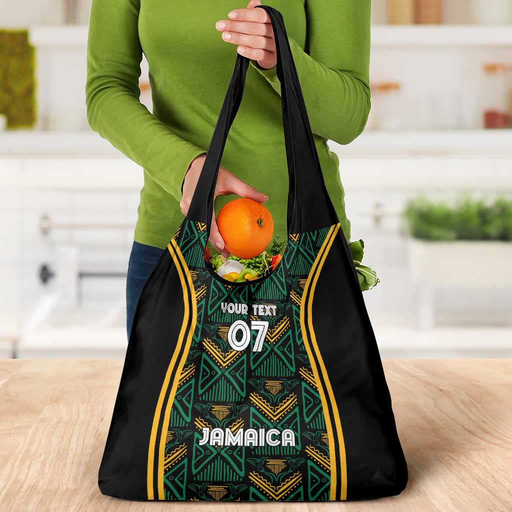 Jamaica Reggae Boyz Custom Grocery Bag Ethnic Motifs