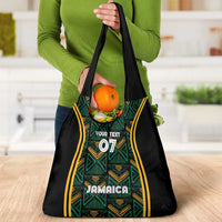 Jamaica Reggae Boyz Custom Grocery Bag Ethnic Motifs