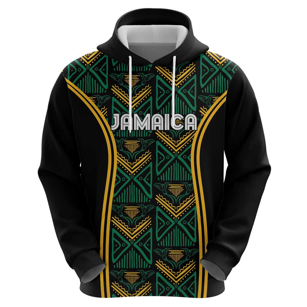 Jamaica Reggae Boyz Custom Hoodie Ethnic Motifs - Wonder Print Shop