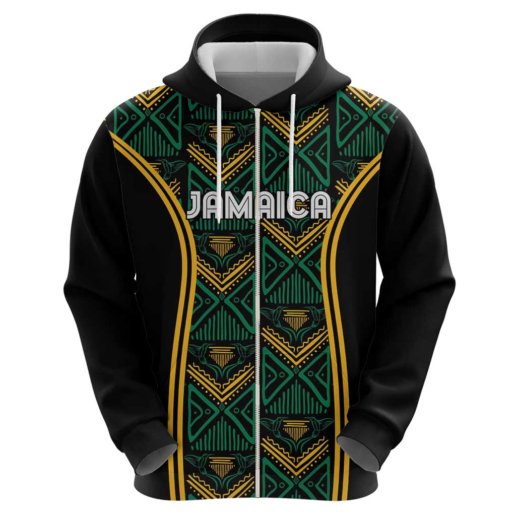 Jamaica Reggae Boyz Custom Hoodie Ethnic Motifs - Wonder Print Shop