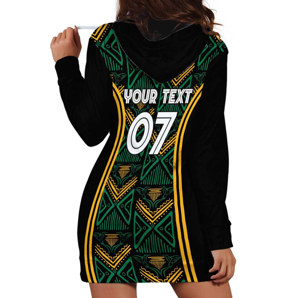 Jamaica Reggae Boyz Custom Hoodie Dress Ethnic Motifs - Wonder Print Shop