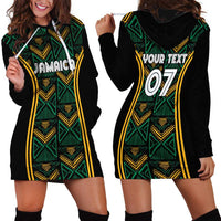 Jamaica Reggae Boyz Custom Hoodie Dress Ethnic Motifs - Wonder Print Shop