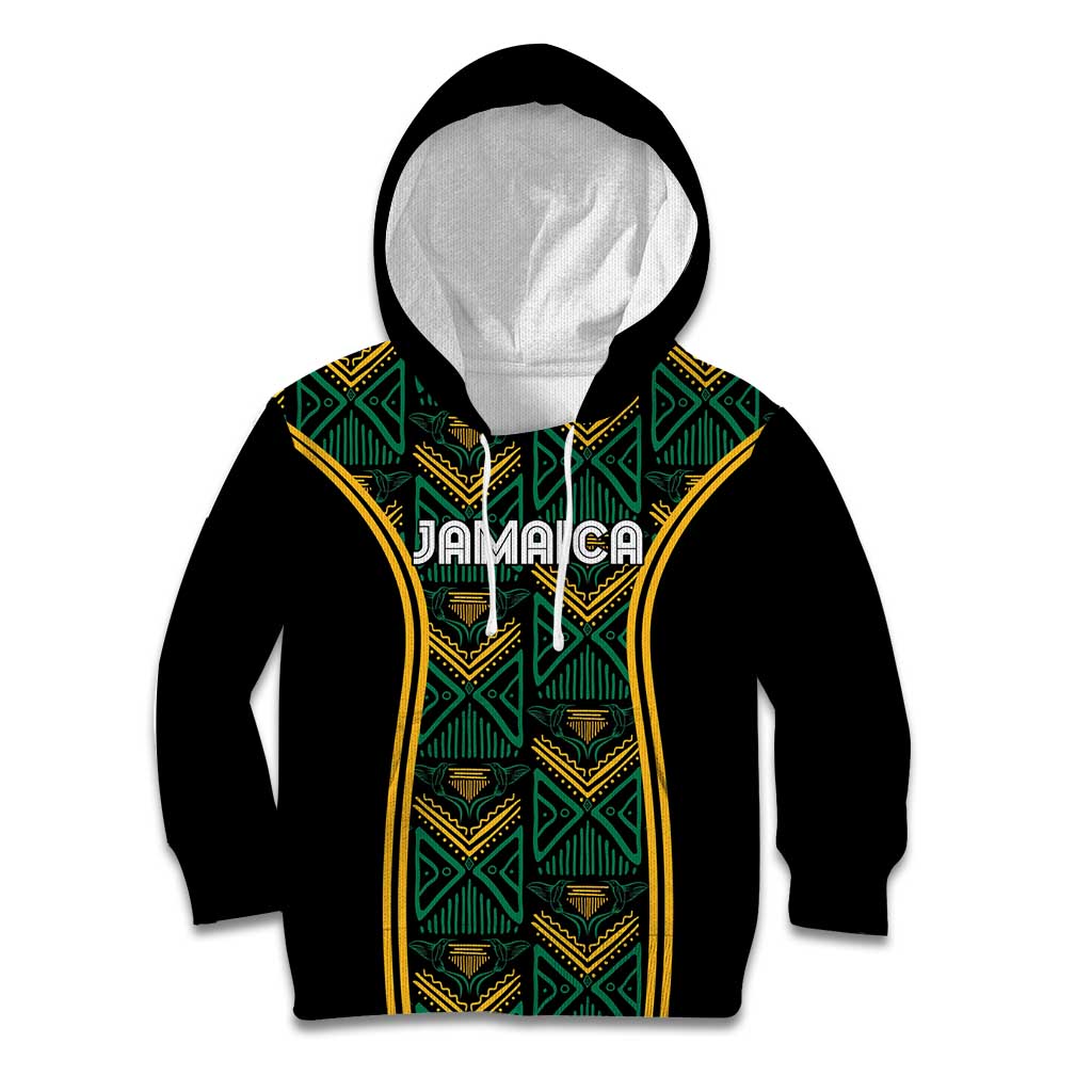 Jamaica Reggae Boyz Custom Kid Hoodie Ethnic Motifs - Wonder Print Shop