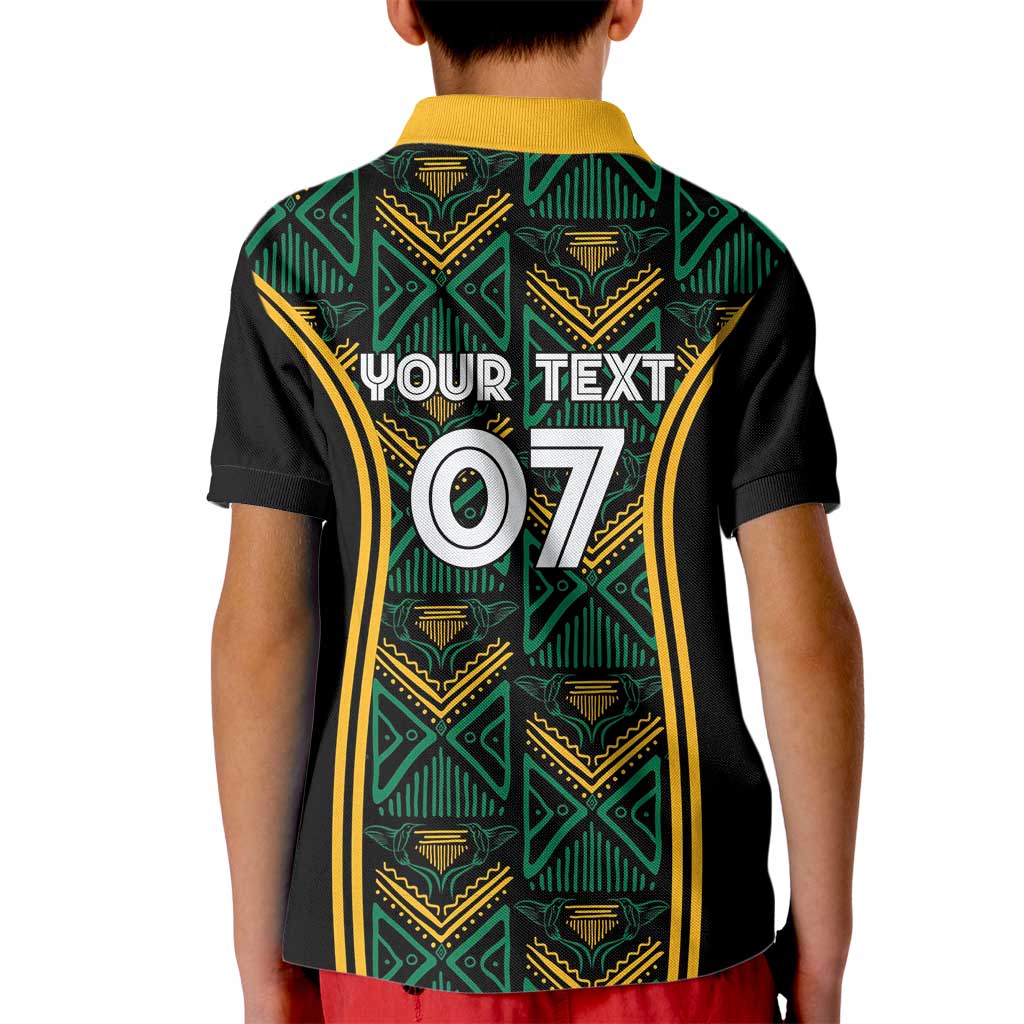 Jamaica Reggae Boyz Custom Kid Polo Shirt Ethnic Motifs - Wonder Print Shop