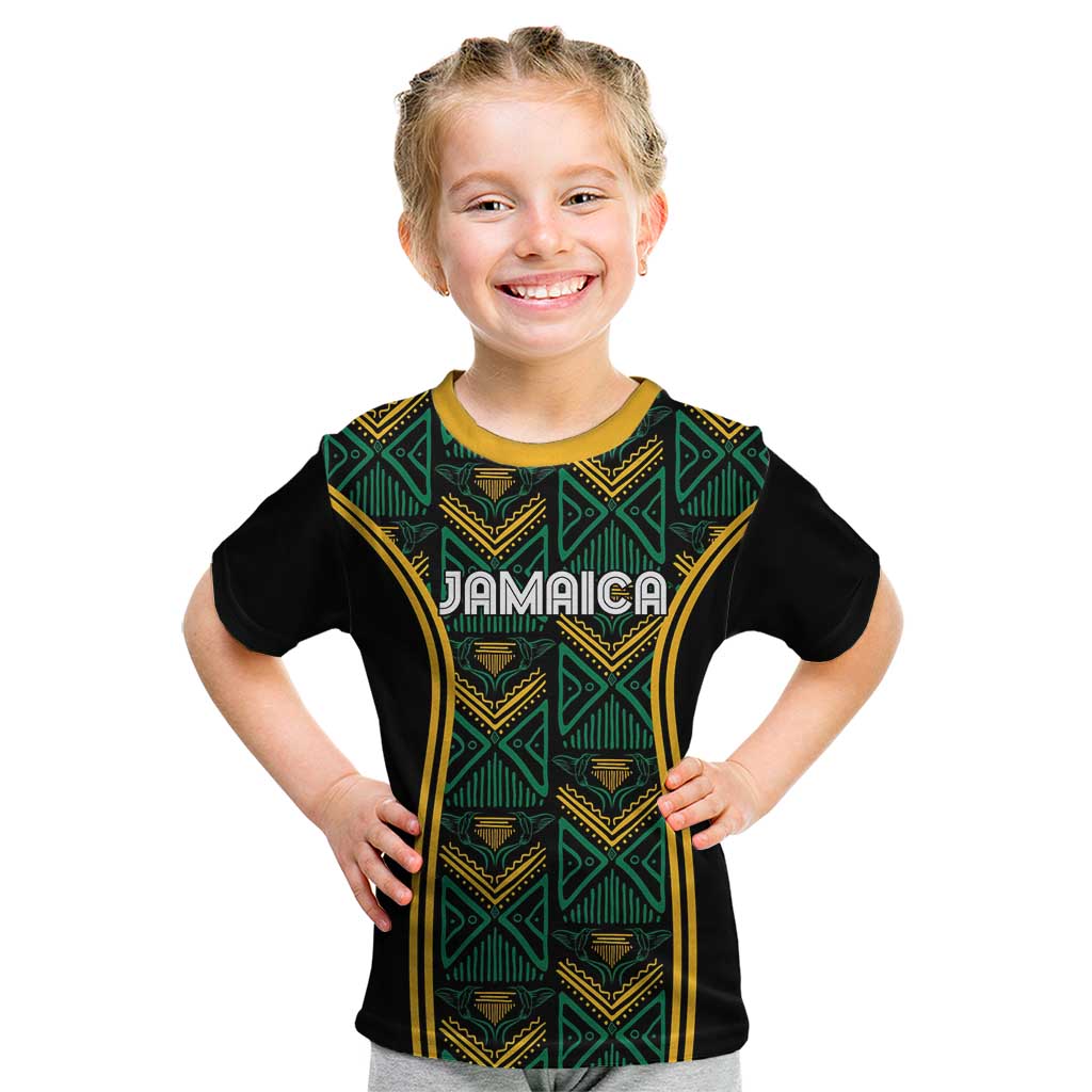 Jamaica Reggae Boyz Custom Kid T Shirt Ethnic Motifs - Wonder Print Shop