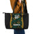 Jamaica Reggae Boyz Custom Leather Tote Bag Ethnic Motifs - Wonder Print Shop