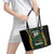 Jamaica Reggae Boyz Custom Leather Tote Bag Ethnic Motifs - Wonder Print Shop