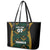 Jamaica Reggae Boyz Custom Leather Tote Bag Ethnic Motifs - Wonder Print Shop