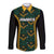 Jamaica Reggae Boyz Custom Long Sleeve Button Shirt Ethnic Motifs - Wonder Print Shop