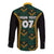 Jamaica Reggae Boyz Custom Long Sleeve Button Shirt Ethnic Motifs - Wonder Print Shop