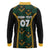 Jamaica Reggae Boyz Custom Long Sleeve Polo Shirt Ethnic Motifs - Wonder Print Shop