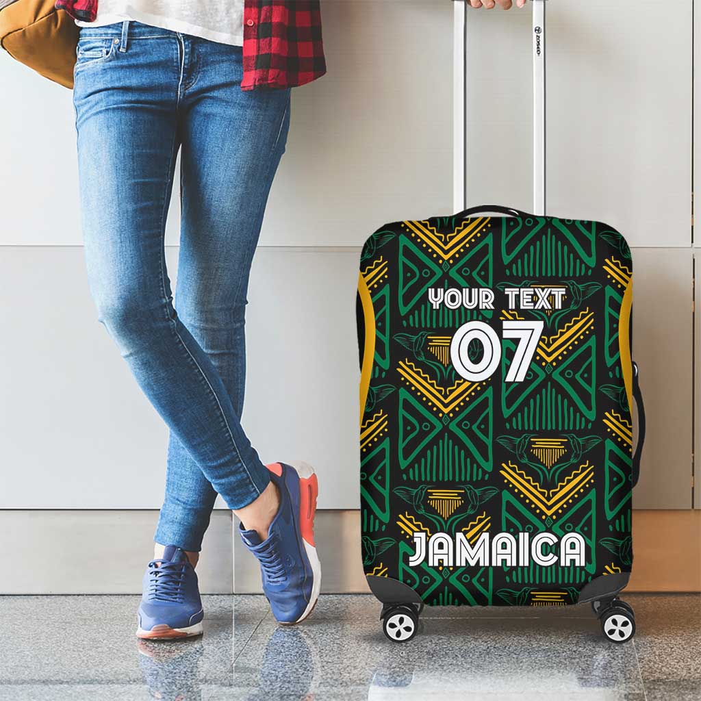 Jamaica Reggae Boyz Custom Luggage Cover Ethnic Motifs - Wonder Print Shop