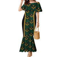 Jamaica Reggae Boyz Custom Mermaid Dress Ethnic Motifs - Wonder Print Shop