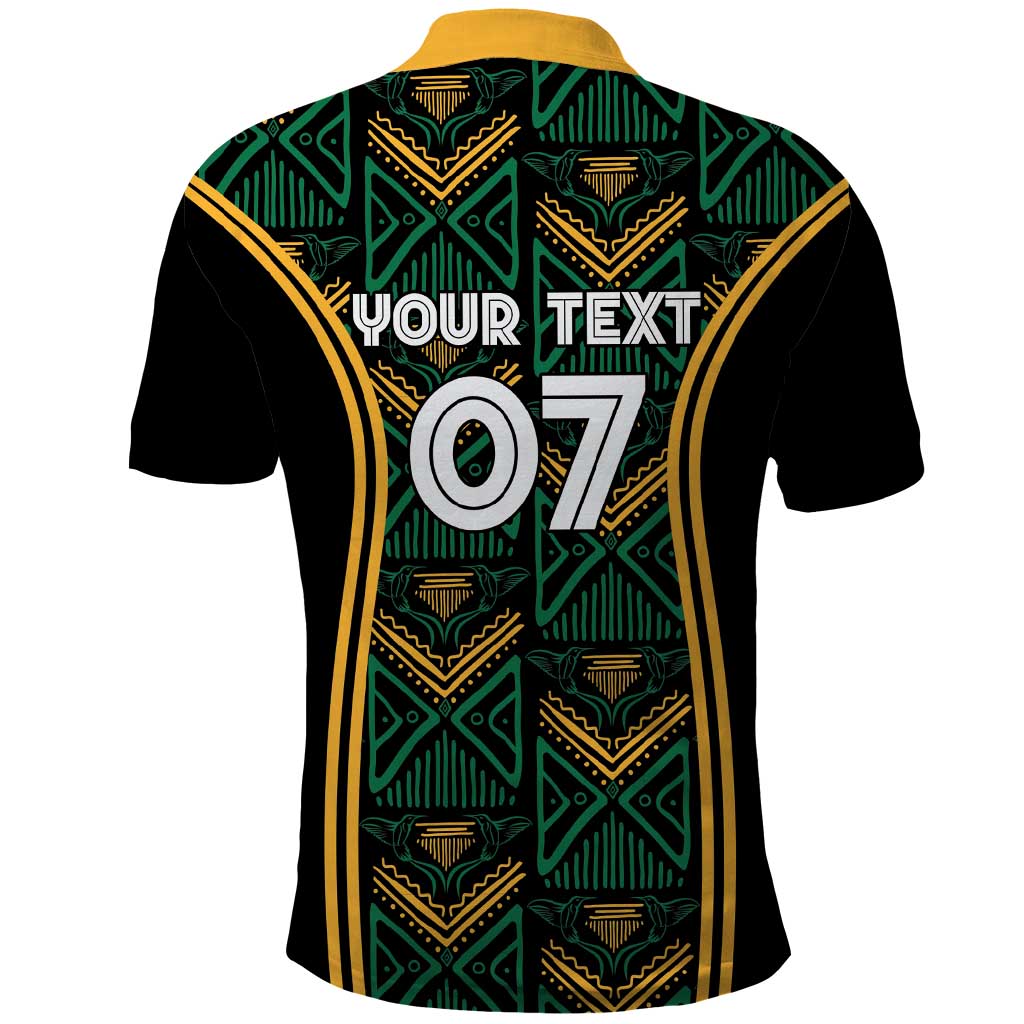 Jamaica Reggae Boyz Custom Polo Shirt Ethnic Motifs - Wonder Print Shop