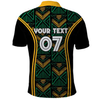 Jamaica Reggae Boyz Custom Polo Shirt Ethnic Motifs - Wonder Print Shop