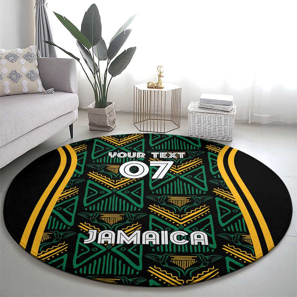 Jamaican Color Pattern Print Floor Mat