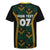 Jamaica Reggae Boyz Custom Rugby Jersey Ethnic Motifs - Wonder Print Shop