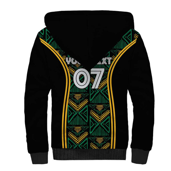 Afro-Jamaica Custom Hooded Blanket Reggae Boyz Ethnic Motifs LT7 main image 0