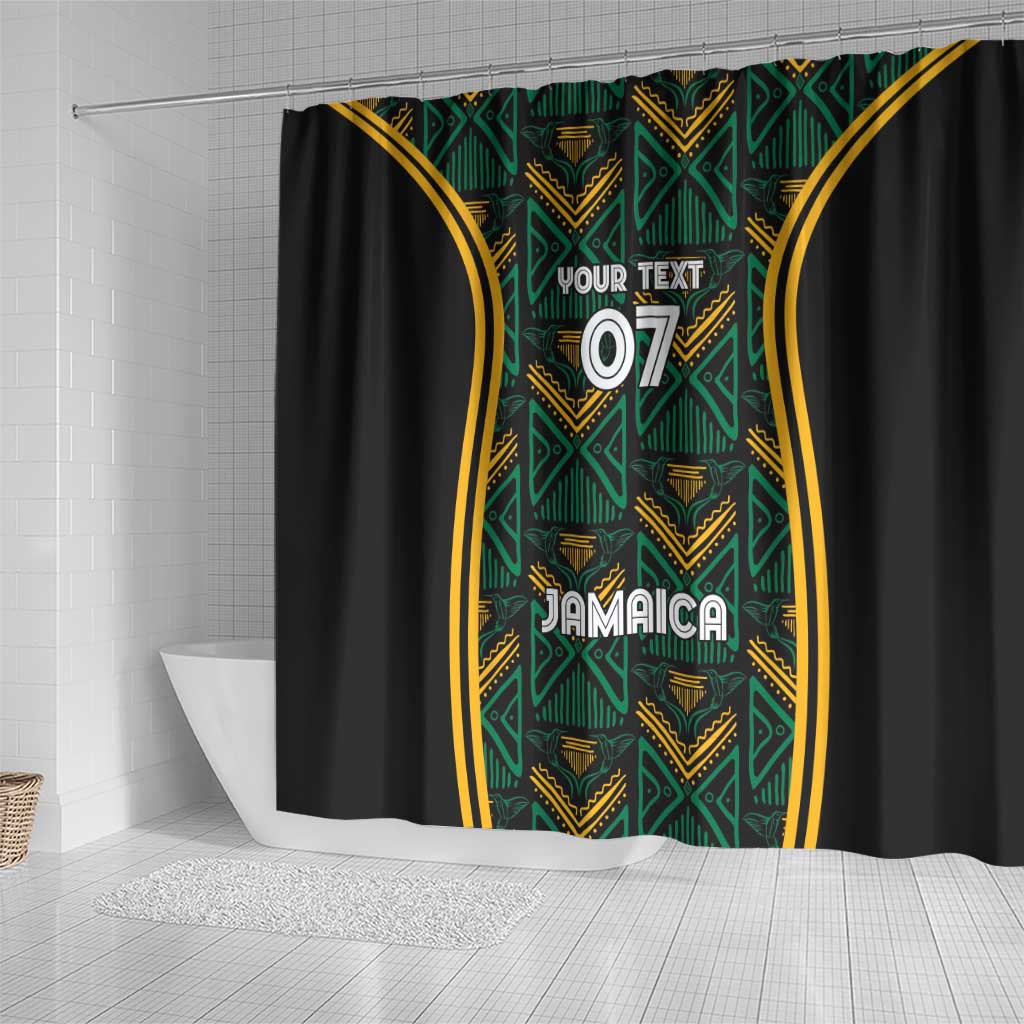 Jamaica Reggae Boyz Custom Shower Curtain Ethnic Motifs