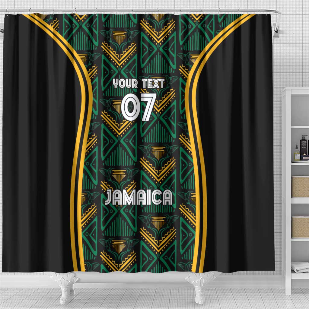 Jamaica Reggae Boyz Custom Shower Curtain Ethnic Motifs