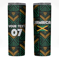 Jamaica Reggae Boyz Custom Skinny Tumbler Ethnic Motifs - Wonder Print Shop