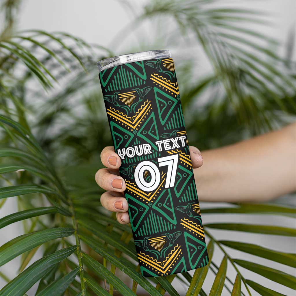 Jamaica Reggae Boyz Custom Skinny Tumbler Ethnic Motifs - Wonder Print Shop