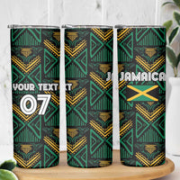 Jamaica Reggae Boyz Custom Skinny Tumbler Ethnic Motifs - Wonder Print Shop
